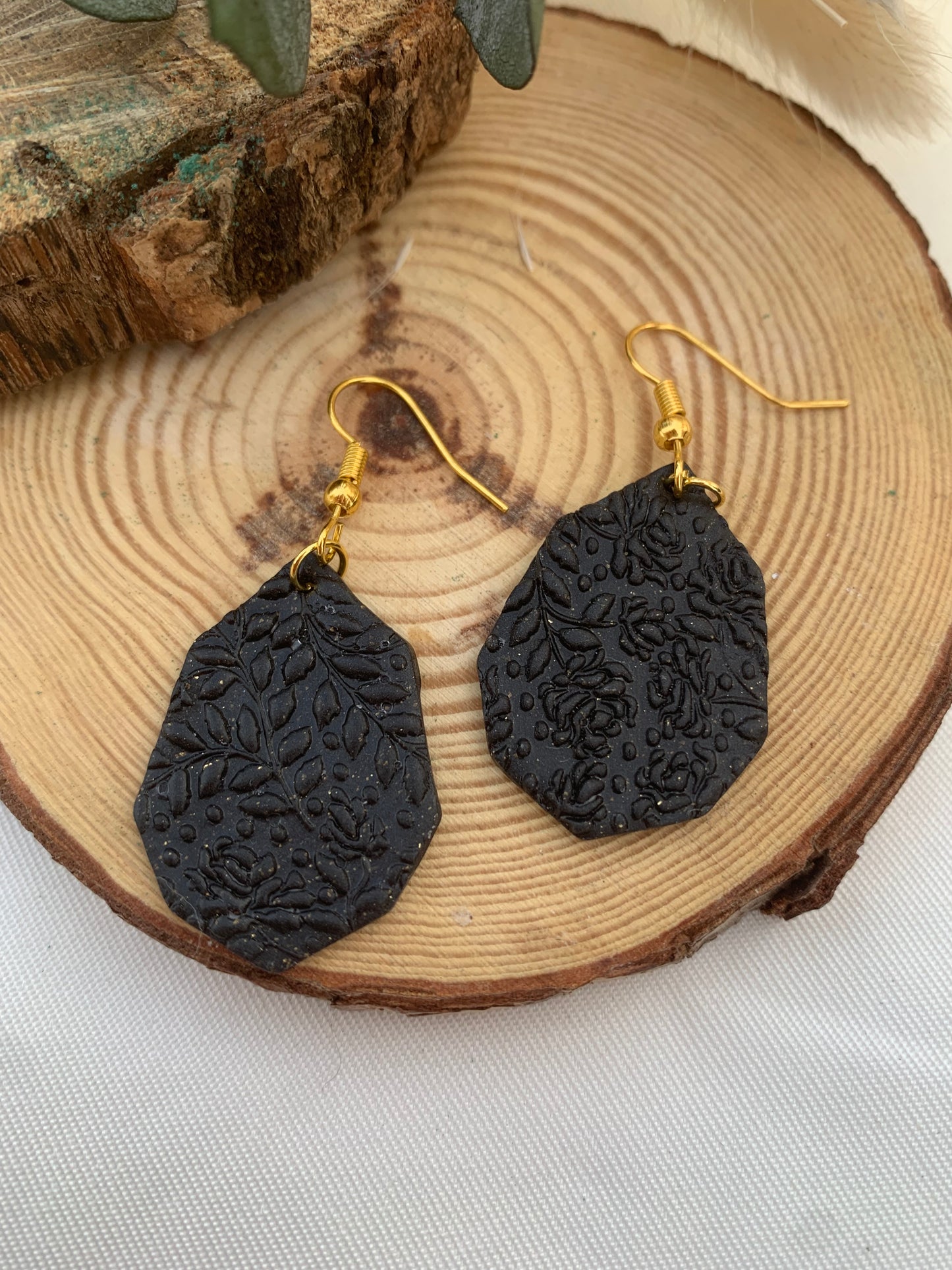 Boucles d’oreilles noir