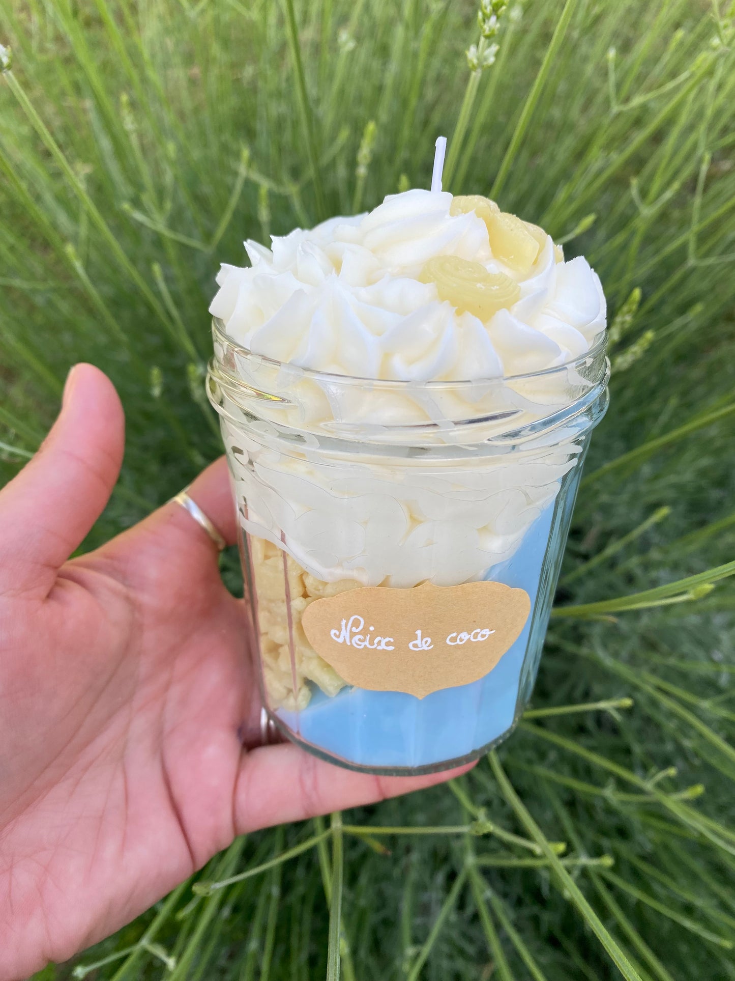 Bougie gourmande noix de coco