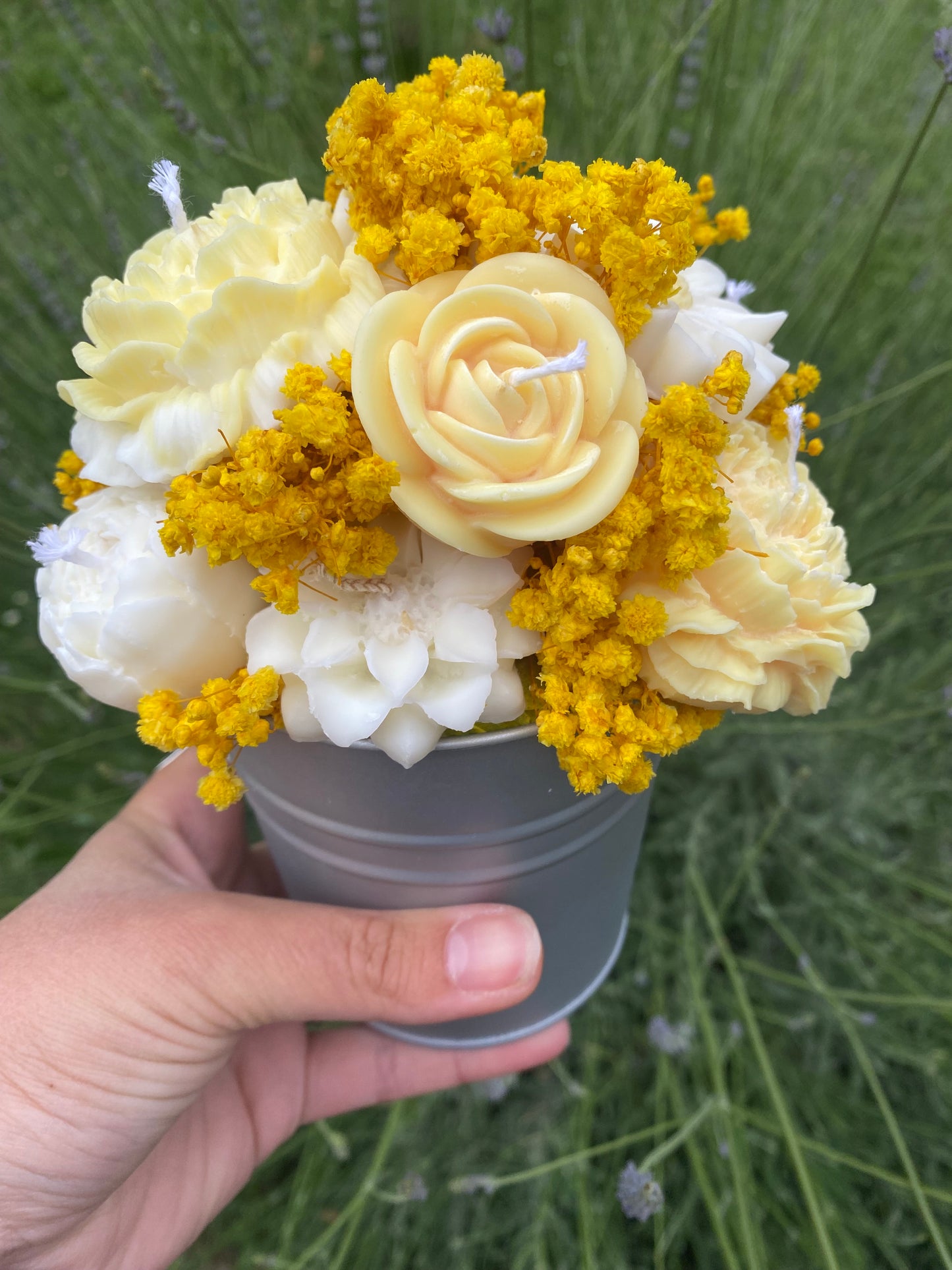 Bouquet de bougies parfum fleur de tiaré