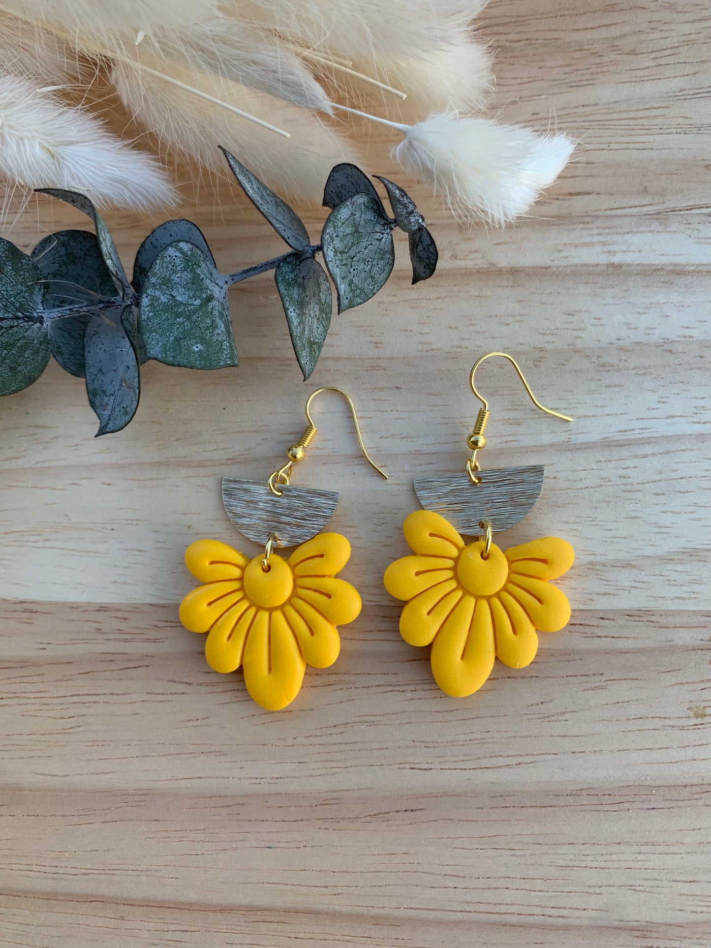 Boucles d’oreilles collection jaune
