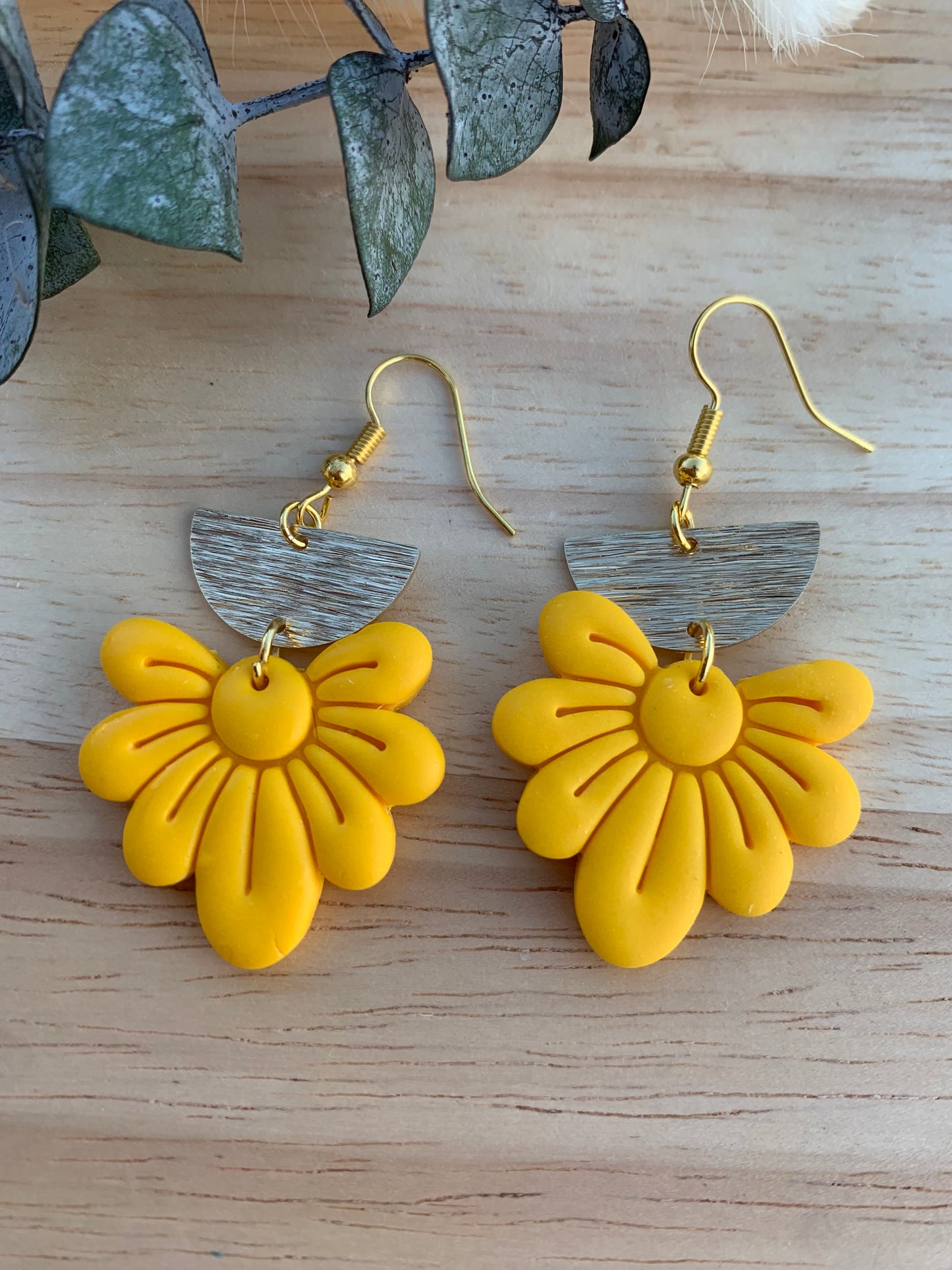 Boucles d’oreilles collection jaune