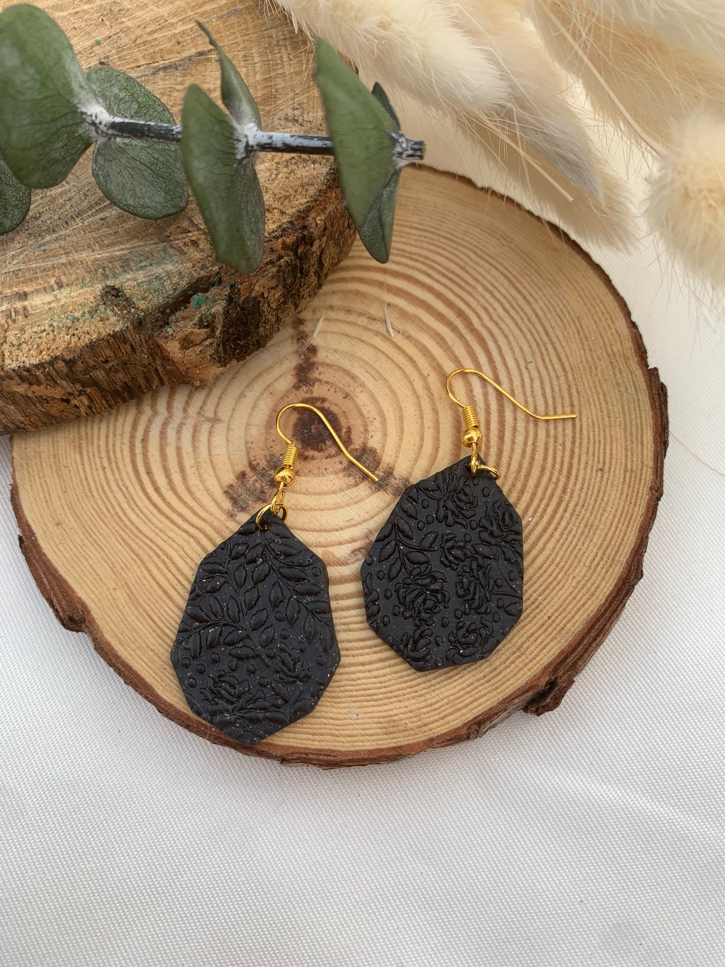 Boucles d’oreilles noir