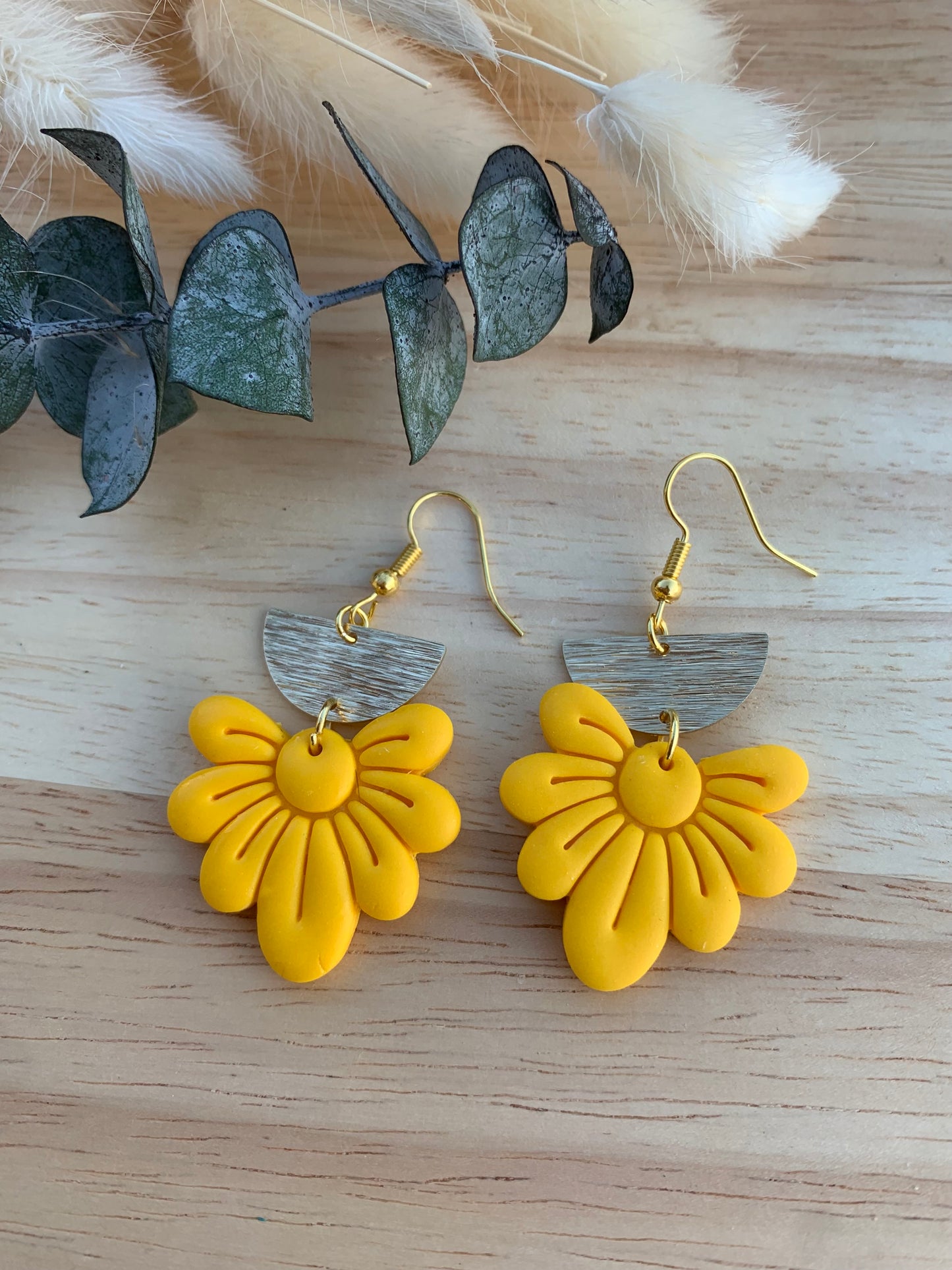 Boucles d’oreilles collection jaune