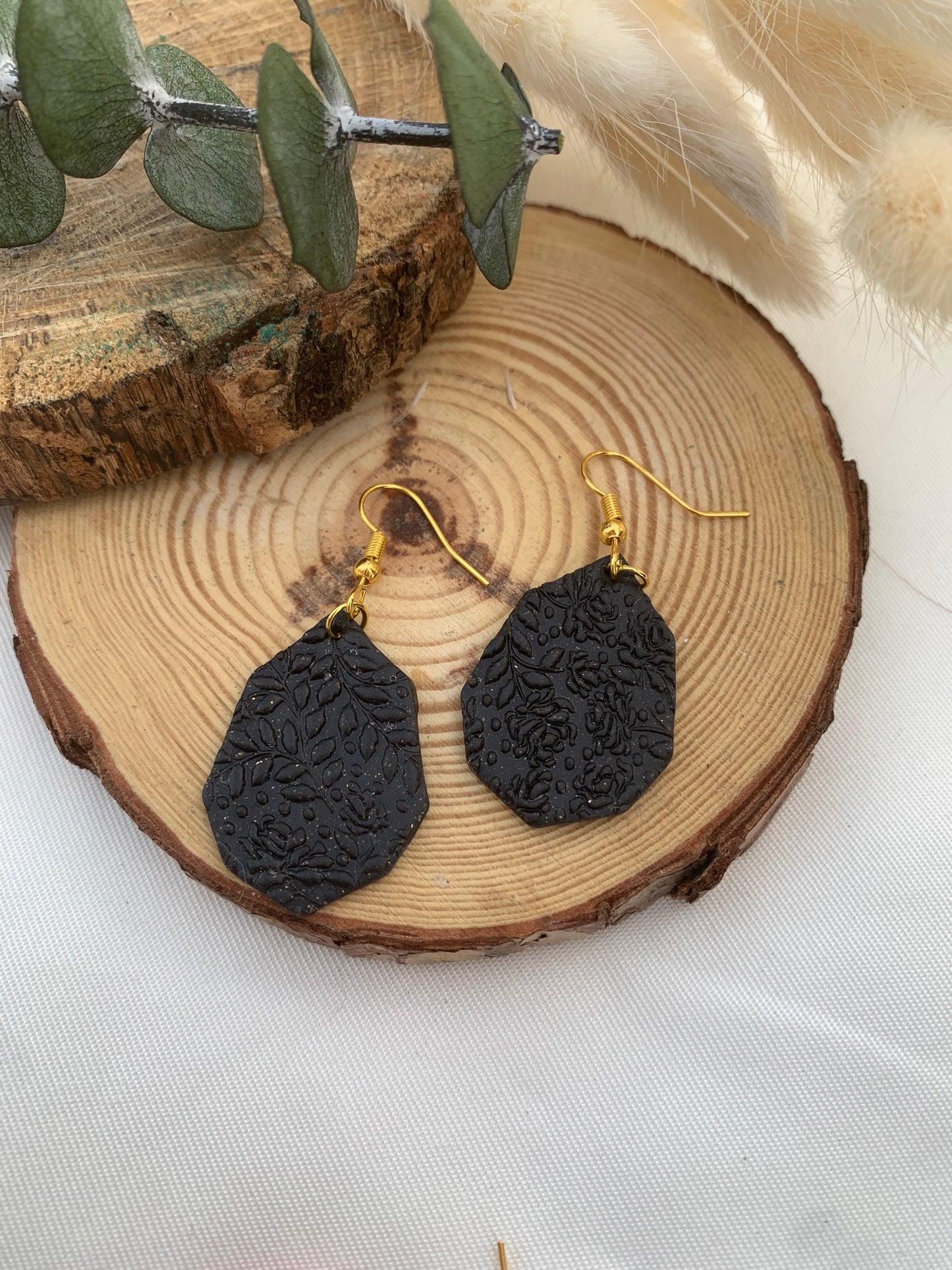 Boucles d’oreilles noir